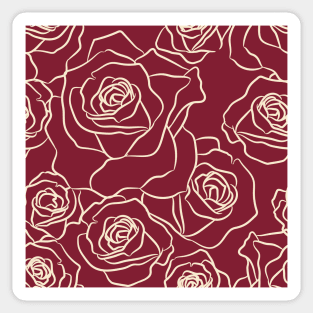 rose flower pattern Sticker